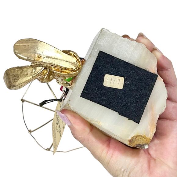 Ron Lee Hobo Clown with Umbrella Figurine Gold Onyx Hand Painted Signed 1987 - Picture 6 of 16